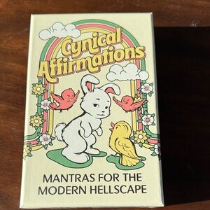 Cynical Affirmation Cards- brand new-52 cards/mantras. Great gift.